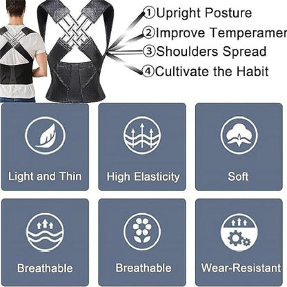 Posture Corrector Back Support Brace – Stand Tall, Feel Confident